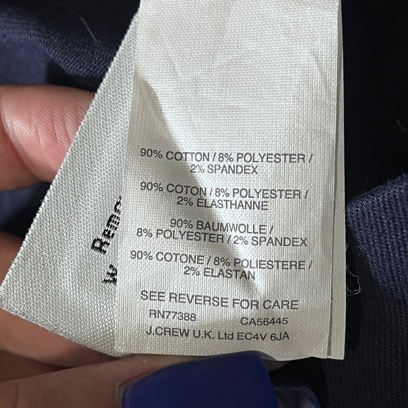 J. CREW DANNIE PANT NAVY SZ 12 - Picture 12 of 12
